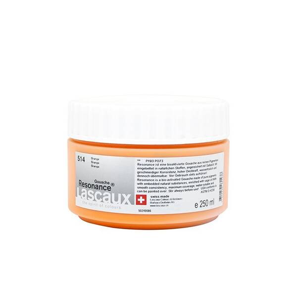Lascaux Resonance Guaj Boya 250 Ml Orange No:514 - 1