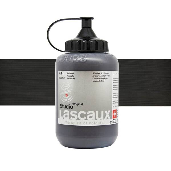 Lascaux Studio Akrilik Boya 500 Ml Antracite - 1