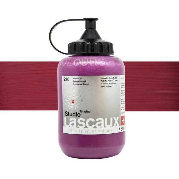 Lascaux Studio Akrilik Boya 500 Ml Bordeaux Red - 1