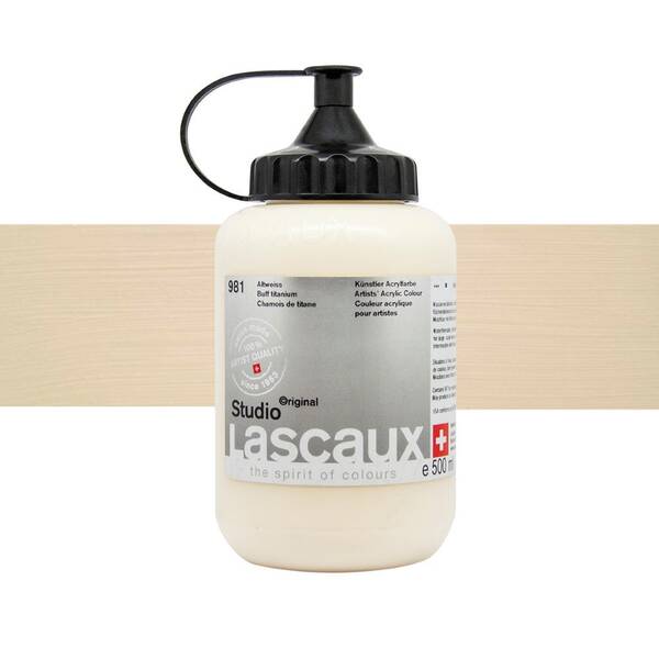 Lascaux Studio Akrilik Boya 500 Ml Buff Titanium - 1