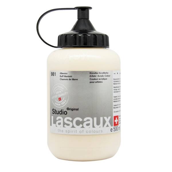 Lascaux Studio Akrilik Boya 500 Ml Buff Titanium - 2