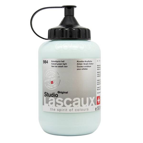 Lascaux Studio Akrilik Boya 500 Ml Cobalt Green Light - 2