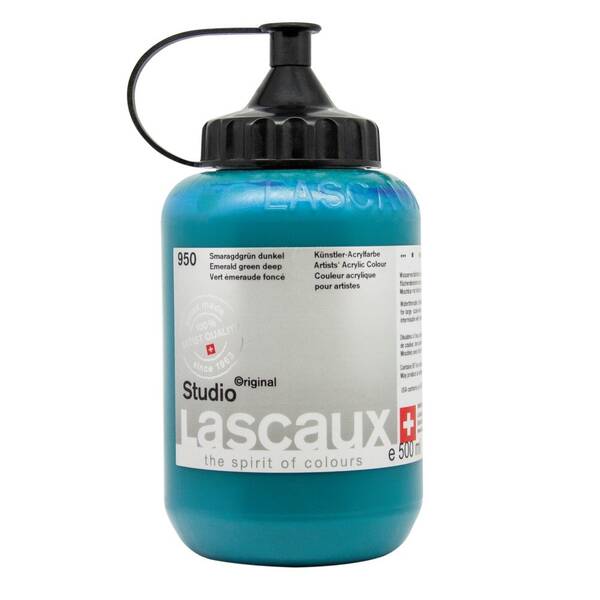 Lascaux Studio Akrilik Boya 500 Ml Emerald Green Deep - 2