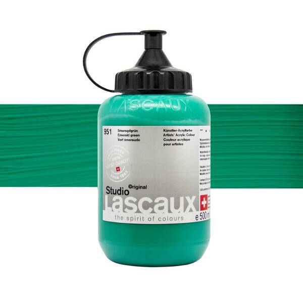 Lascaux Studio Akrilik Boya 500 Ml Emerald Green - 1