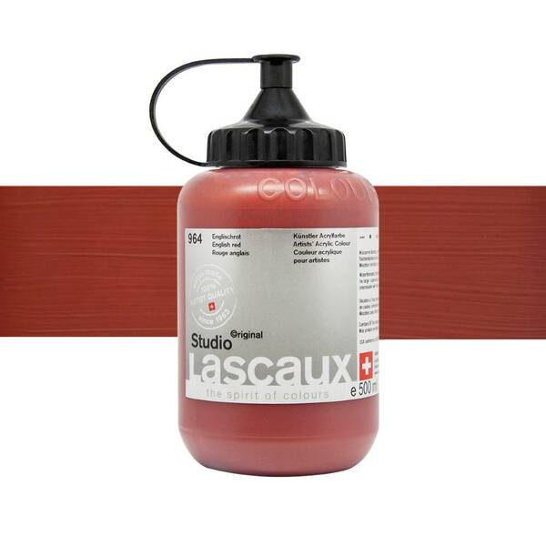 Lascaux Studio Akrilik Boya 500 Ml English Red - 1