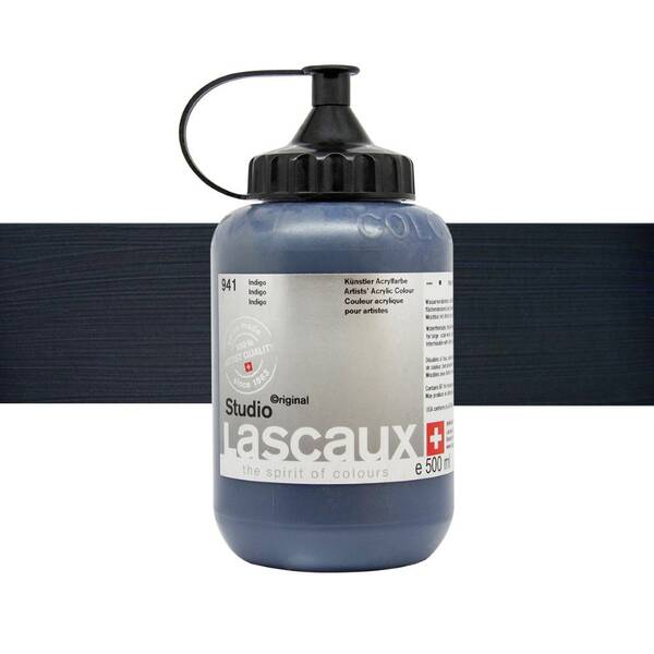 Lascaux Studio Akrilik Boya 500 Ml Indigo - 1