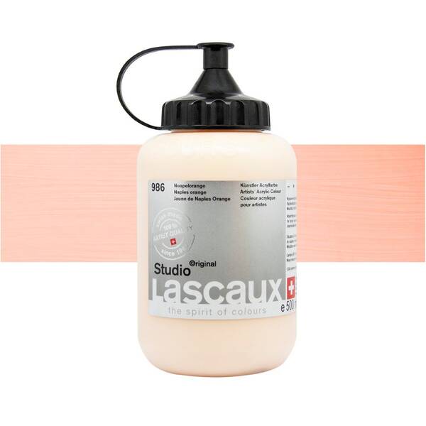 Lascaux Studio Akrilik Boya 500 Ml Naples Orange - 1