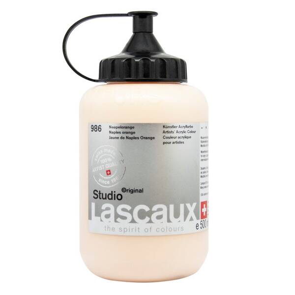 Lascaux Studio Akrilik Boya 500 Ml Naples Orange - 2