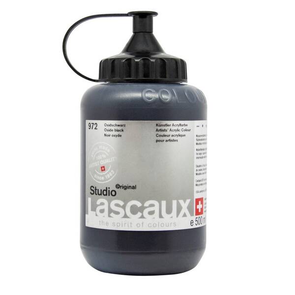 Lascaux Studio Akrilik Boya 500 Ml Oxide Black - 2