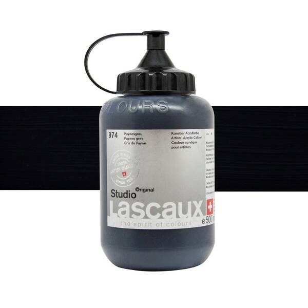 Lascaux Studio Akrilik Boya 500 Ml Paynes Grey - 1