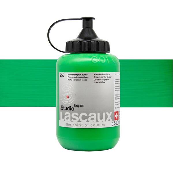 Lascaux Studio Akrilik Boya 500 Ml Permanent Green Deep - 1