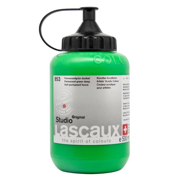 Lascaux Studio Akrilik Boya 500 Ml Permanent Green Deep - 2