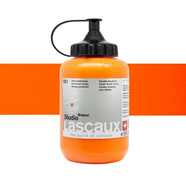 Lascaux Studio Akrilik Boya 500 Ml Permanent Orange - 1