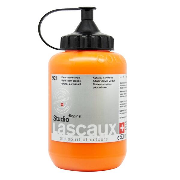 Lascaux Studio Akrilik Boya 500 Ml Permanent Orange - 2