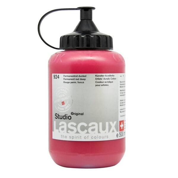 Lascaux Studio Akrilik Boya 500 Ml Permanent Red Deep - 2