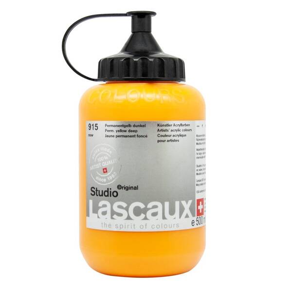 Lascaux Studio Akrilik Boya 500 Ml Permanent Yellow Deep - 2