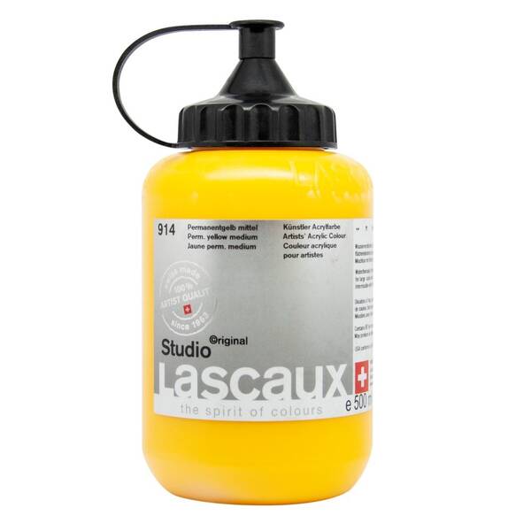 Lascaux Studio Akrilik Boya 500 Ml Permanent Yellow Medium - 2