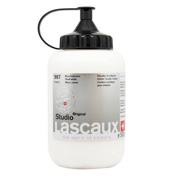 Lascaux Studio Akrilik Boya 500 Ml Shell White - 2