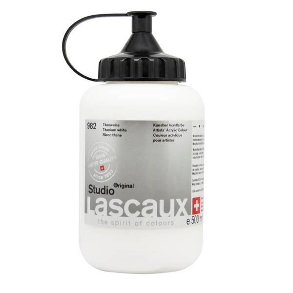 Lascaux Studio Akrilik Boya 500 Ml Titanium White - 2