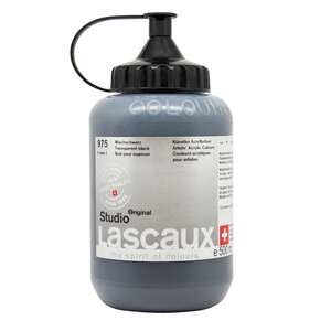 Lascaux Studio Akrilik Boya 500 Ml Transparent Black - 2