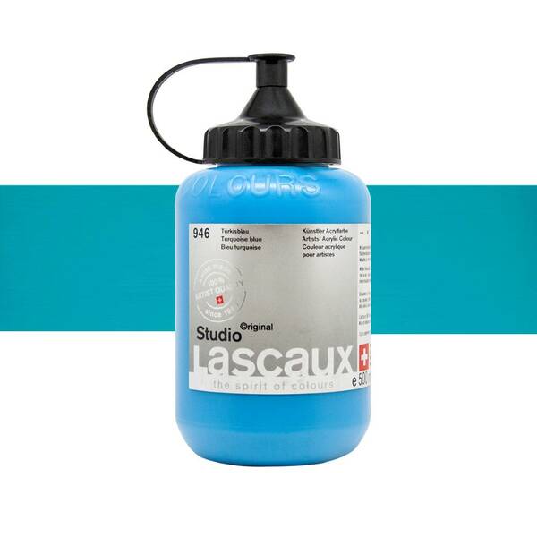 Lascaux Studio Akrilik Boya 500 Ml Turquoise Blue - 1