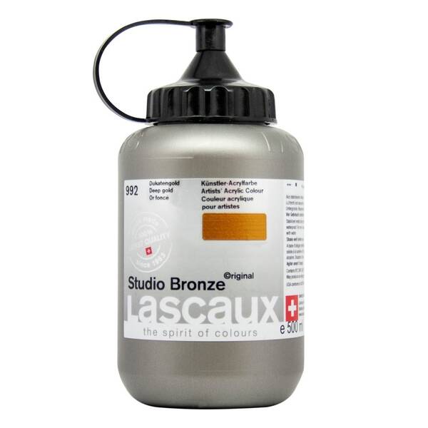 Lascaux Studio Akrilik Boya Bronze 500 Ml Deep Gold - 2