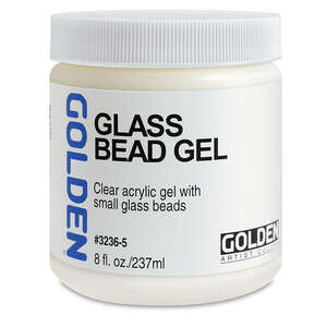Golden Glass Bead Gel Medium - Thumbnail