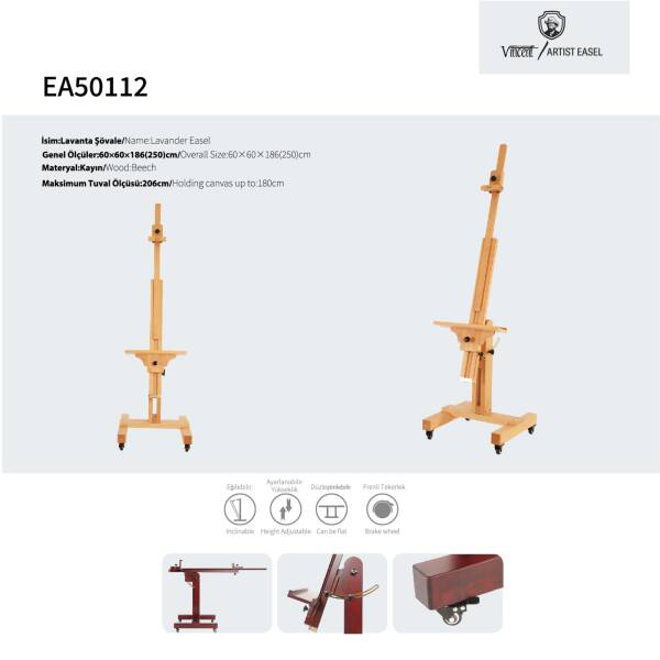 LAVENDER/LAVANTA EA50112 STUDIO EASEL - 3