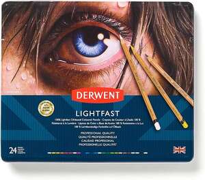 Derwent Lightfast 24 Renk Boya Kalemi Teneke Kutu - 1