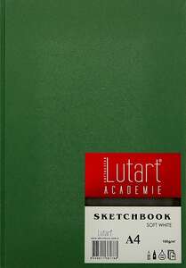 Lutart LA-2464 Yeşil Kapak Eskiz Defteri 100gr A4 100 Yaprak - Lutart