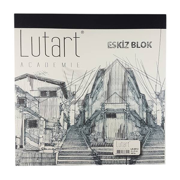 Lutart LA-6912 Eskiz Defteri 60gr 25X25cm 300 Yaprak - 1
