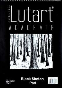 Lutart La-Sfa3 Siyah Eskiz Defteri 160gr 12 Yaprak A3 - Lutart