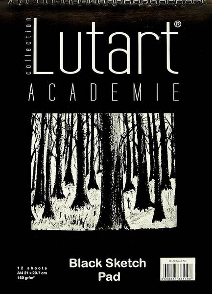 Lutart La-Sfa4 Siyah Eskiz Defteri 160gr 12 Yaprak A4 - 1