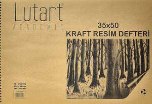 Lutart La-Sk35X50 Kraft Eskiz Defteri 125gr 15 Yaprak 35X50cm - Lutart