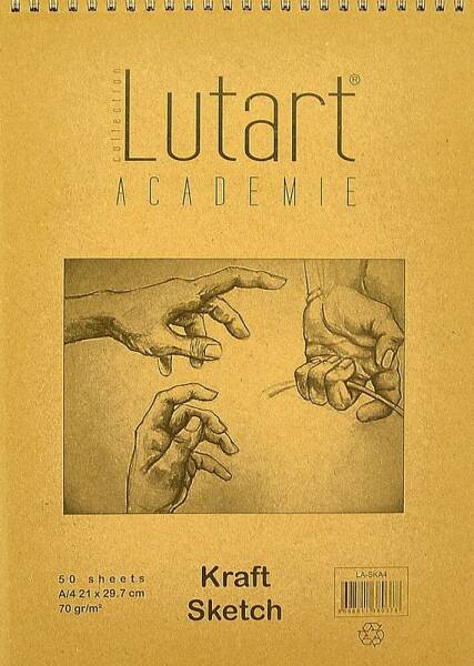 Lutart LA-SKA4 Kraft Eskiz Defteri 70gr A4 50 Yaprak - 1
