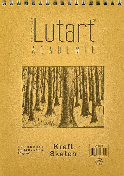 Lutart LA-SKA5 Kraft Eskiz Defteri 70gr A5 50 Yaprak - 1