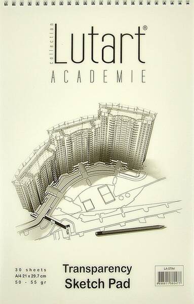 Lutart LA-STA4 Aydınger Eskiz Defteri 50-55gr A4 30 Yaprak - 1