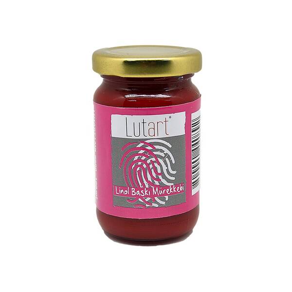 Lutart Linograf Baskı Mürekkebi 100Ml Magenta - 1