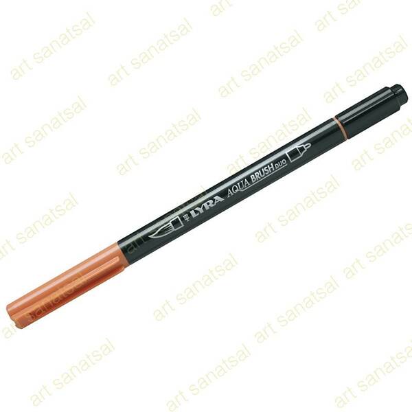 Lyra Aqua Brush Duo Fırça Uçlu Marker Burnt Ochre - 1