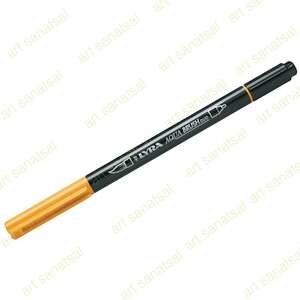 Lyra Aqua Brush Duo Fırça Uçlu Marker Canary Yellow - Lyra