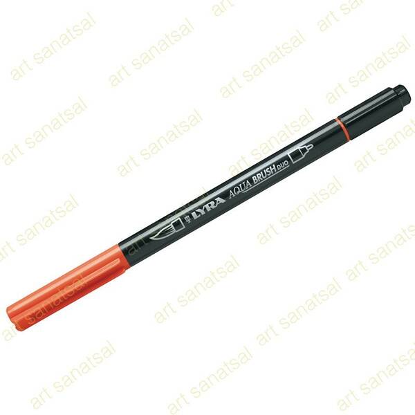 Lyra Aqua Brush Duo Fırça Uçlu Marker Dark Orange - 1