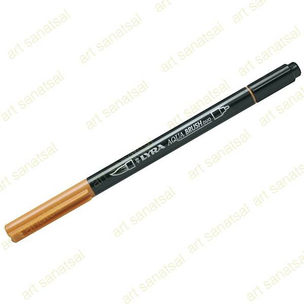 Lyra Aqua Brush Duo Fırça Uçlu Marker Gold Ochre - 1