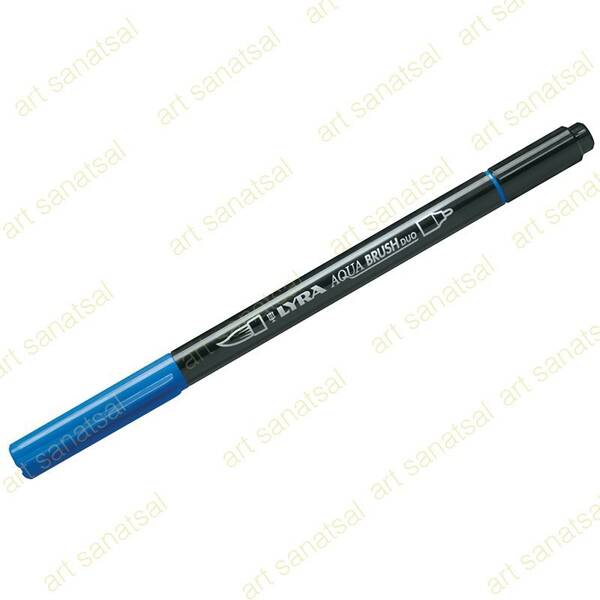 Lyra Aqua Brush Duo Fırça Uçlu Marker Light Cobalt - 1