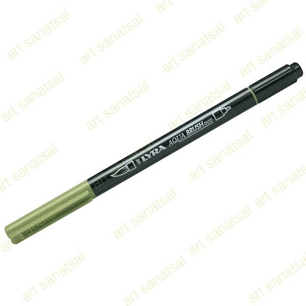 Lyra Aqua Brush Duo Fırça Uçlu Marker Moss Green - 1