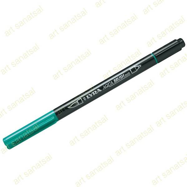 Lyra Aqua Brush Duo Fırça Uçlu Marker Night Green - 1