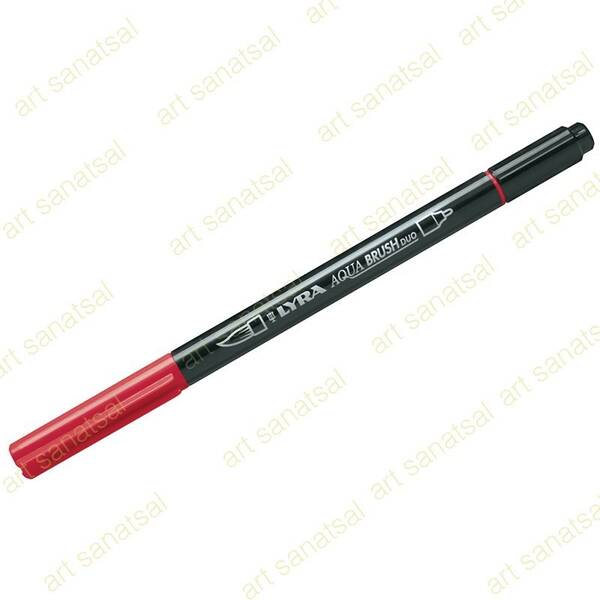 Lyra Aqua Brush Duo Fırça Uçlu Marker Pomp.Red - 1