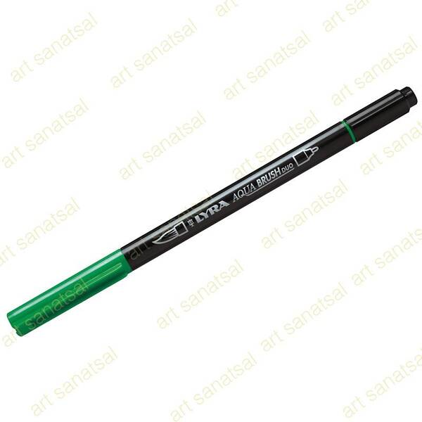 Lyra Aqua Brush Duo Fırça Uçlu Marker Sap Green - 1