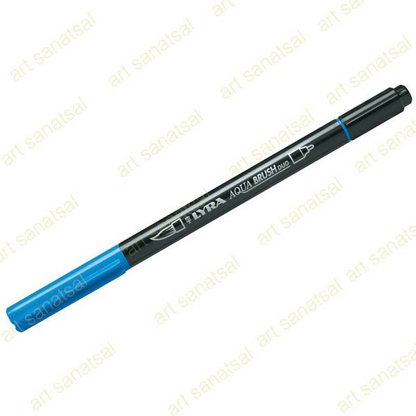 Lyra Aqua Brush Duo Fırça Uçlu Marker True Blue - 1