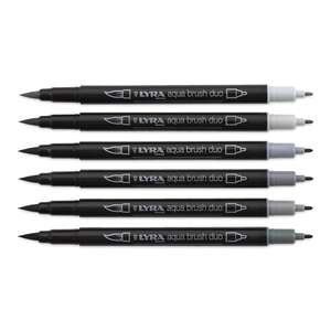 Lyra Aqua Brush Duo Grey 6'Lı Set - 3