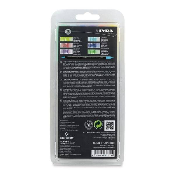 Lyra Aqua Brush Duo Pastel 6'Lı Set - 4